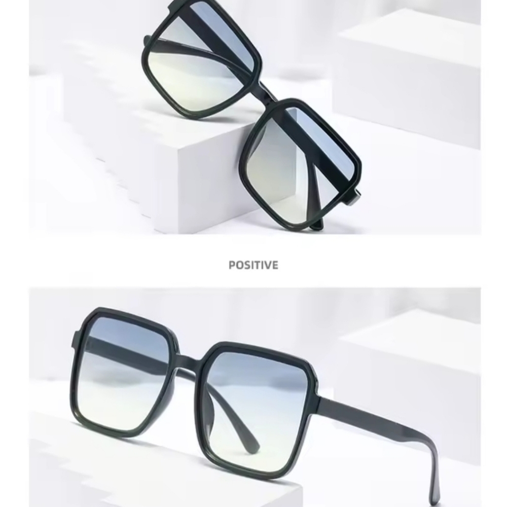 Elegant Black Square Sunglasses